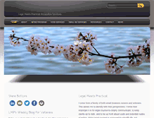 Tablet Screenshot of legalmeetspractical.com
